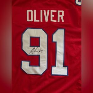 Autographed Ed Oliver jersey XL Buffalo Bills